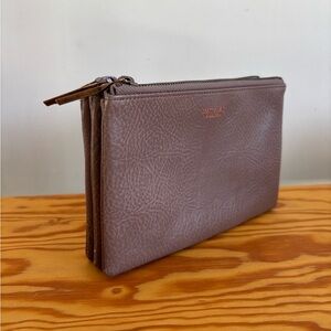 Matt & Nat Taupe Vegan Leather Clutch/Wallet